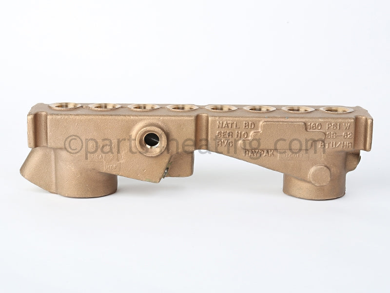 Raypak Inlet/Outlet Header Brass [Tipr] - Part Number: 002913F