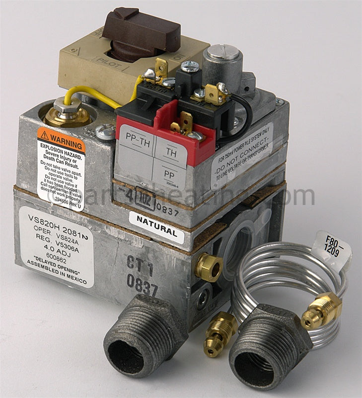 Raypak Gas Valve Mv Natural Gas For Pool Heater-Kit - Part Number: 003898F