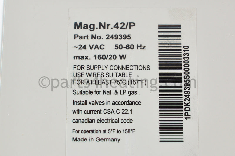 Raypak Valve Gas Modulating (Dungs) Natural Gas - Part Number: 011768F