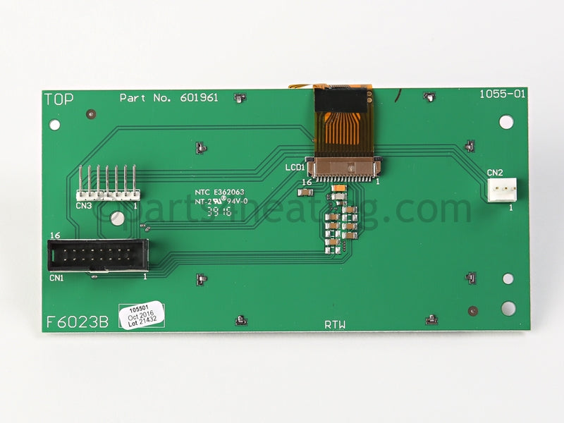 Raypak Lcd Display Pc Board - Part Number: 013939F