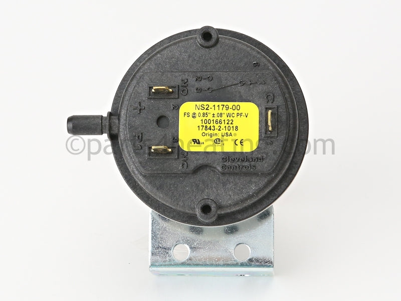 Lochinvar Switch,Pressure,.85 In. Wc - Part Number: 100208384