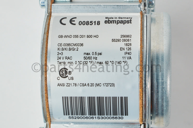 Burnham Gas Valve - Part Number: 102975-01