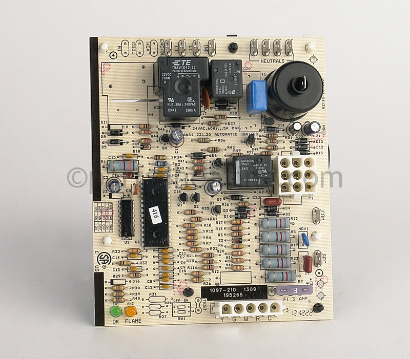 Reznor 1097-83-21113A Ignition Control Board w/cooling relay - Part Number 1097832113A