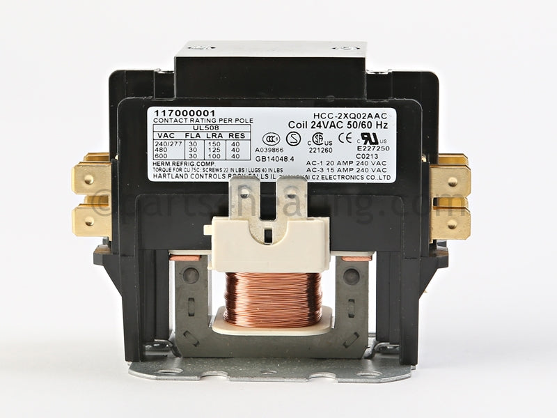 ECR International Contactor, 30A El, Ht, 5Kw - Part Number: 117000001