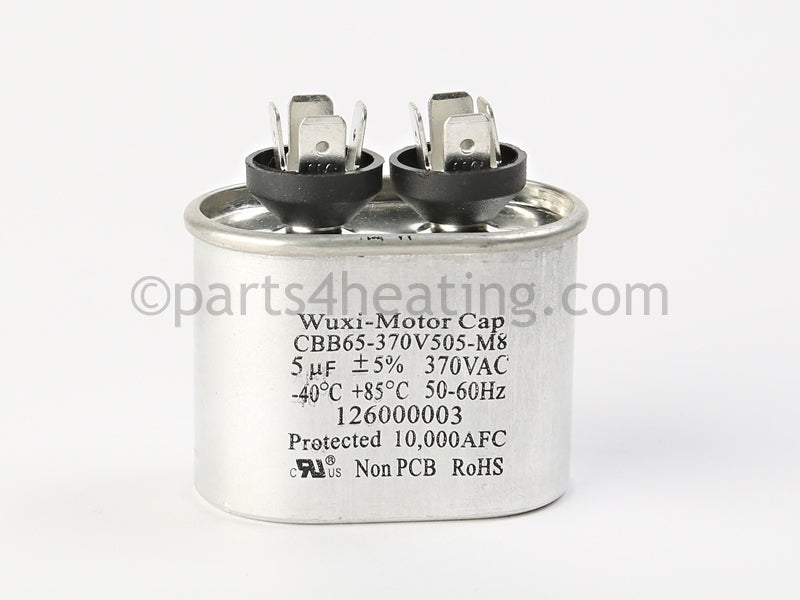 ECR International Capacitor, 370V/5,1-1/4X2 - Part Number: 126000003