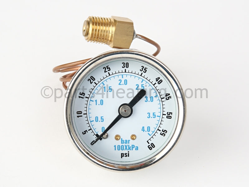 Dunkirk Pressure Gauge W/Capillaries - Part Number: 1260007