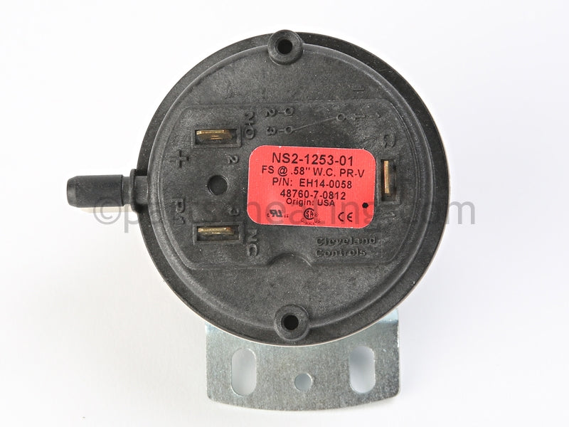 Rbi Low Pressure Switch (.58Wc) - Part Number: 14-0058