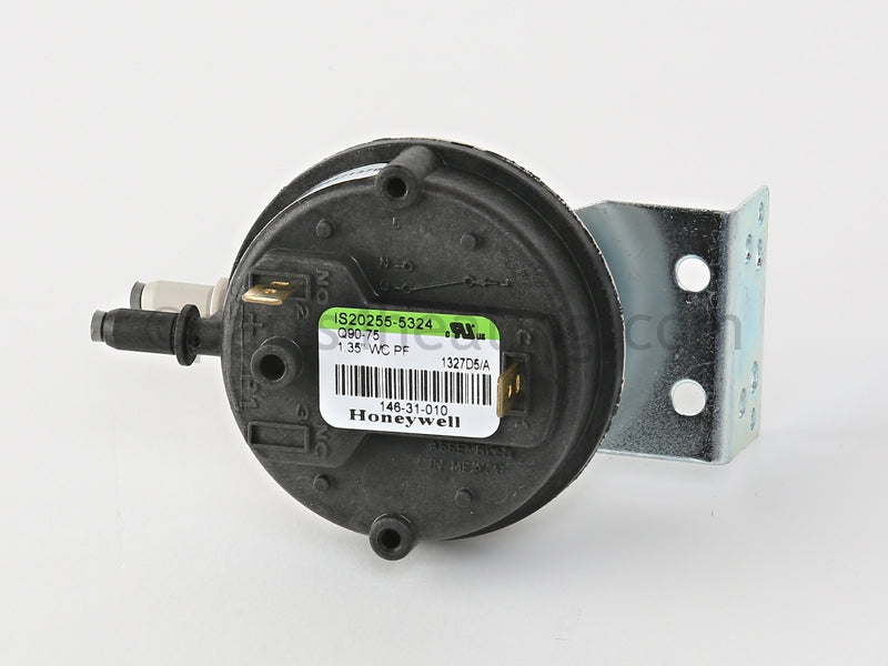 Dunkirk 90100 Series 3 Differential Air Pressure Switch 135 In - Part Number: 14631010