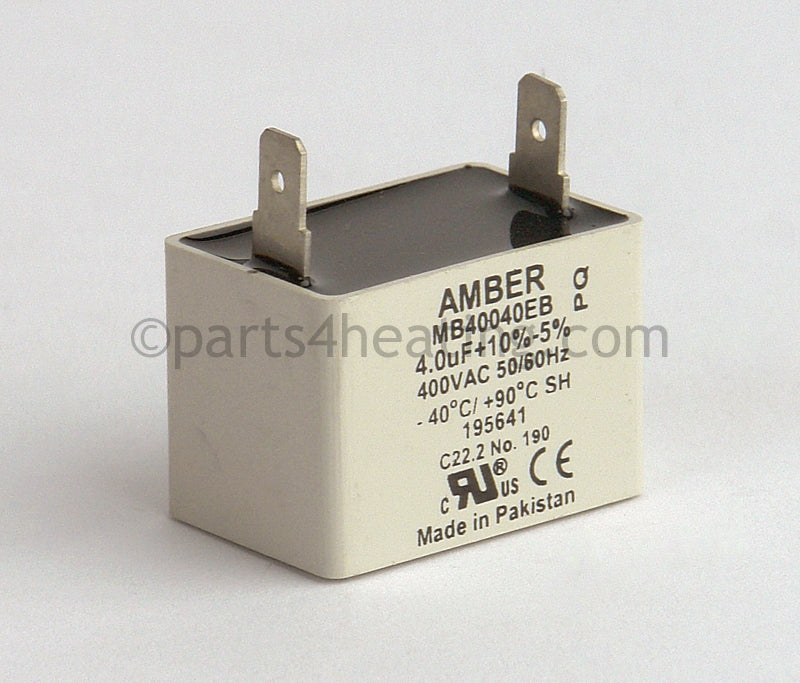 Reznor Venter Motor Capacitor, 115V, Rated 4Mfd, 400Vac - Part Number RZ195641