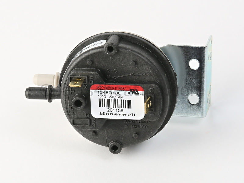 Reznor Pressure Switch, 0 To 6000 Ft., 1.40 In. W.C., Red - Part Number RZ201159