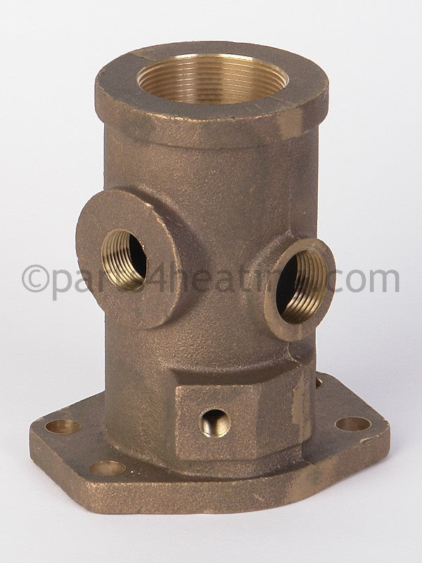 Laars Heating Systems Mt2H 0500 Mt2H 0750 Mt2V 0500 Mt2V 0750 B4 0715 B4 1670 Adapter Tee, Flange, 2 In. Npt (Bronze, Outlet Side), 500-850 - Part Number 20150302