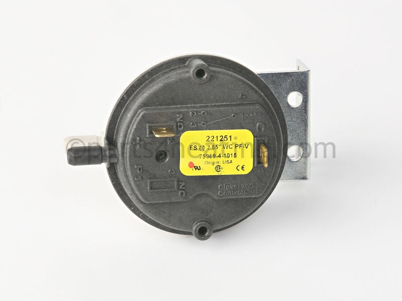 Reznor Pressure Switch, Yellow - Part Number: RZ221251