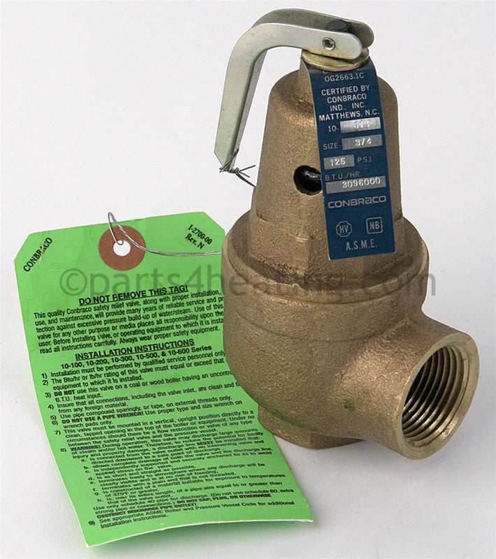 Laars Heating Systems Pressure Relief Valve, 125 Psi, Smb - Part Number: 2400-097