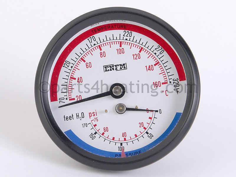 Laars Heating Systems Temperature Gauge, 70-320 F, 0-170 Psi - Part Number: 2400-394