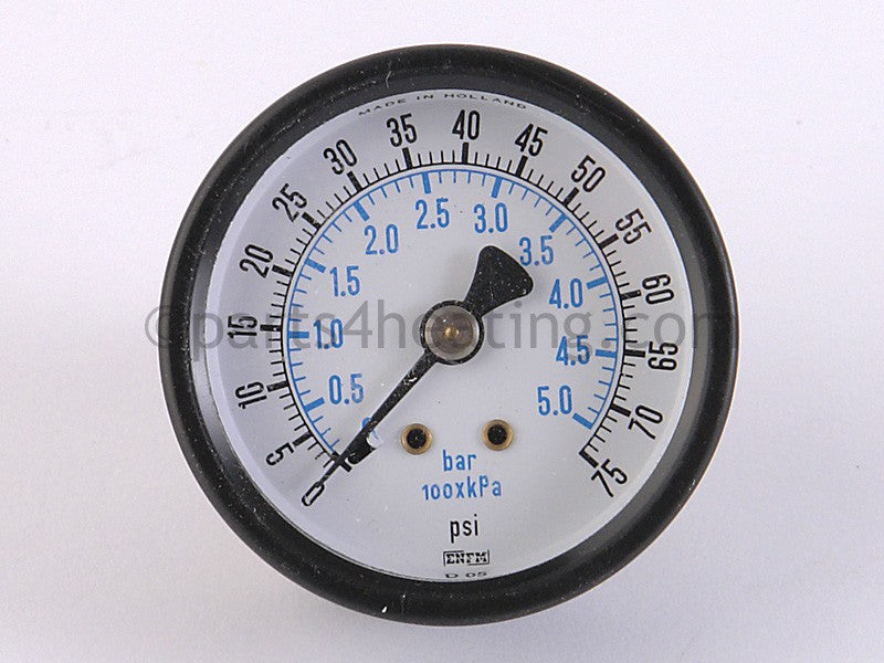 Laars Heating Systems  Pressure Gauge (0-75 Psi)  - Part Number: 2400-574