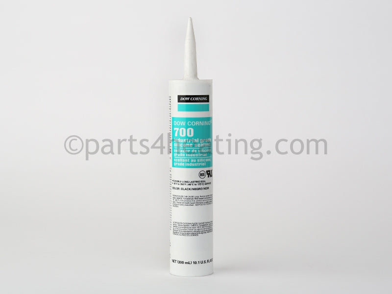 Dunkirk 400 Deg. F Black Silicone Rubber Adhesive Sealant (10.1 Oz. Cartridge) - Part Number: 240006837