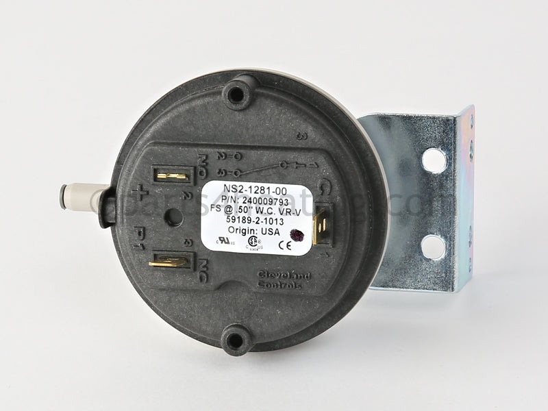 Dunkirk 90-100 Series 3 Negative Pressure Switch -0.50 In. - Part Number: 240009793