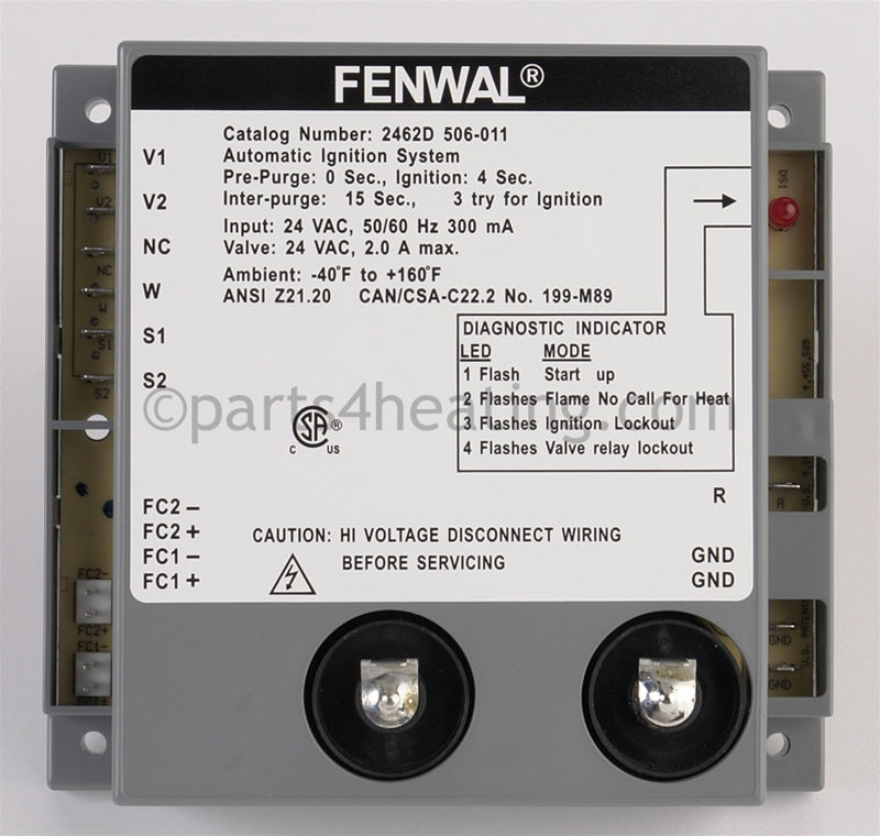 Fenwal Controls Inc. Ignition Control - Part Number: 2462D506-011