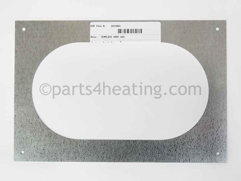 Utica Vent Template - Part Number: 3471901