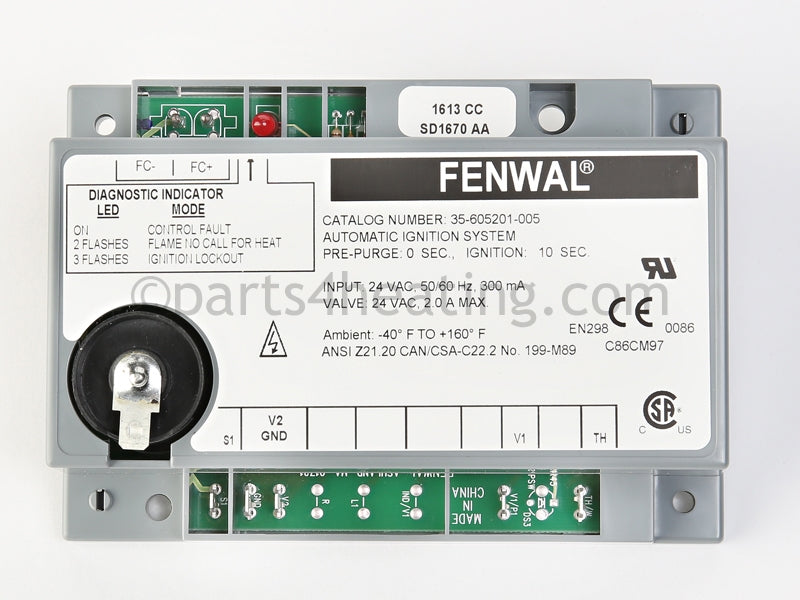 Fenwal Controls Inc. Ignition Control Module - Part Number: 35-605201-005