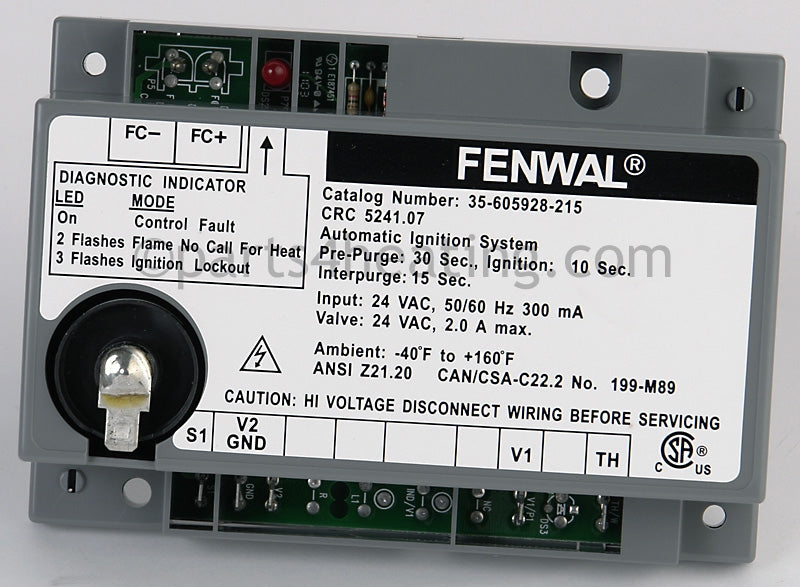 Fenwal Controls Inc. Ignition Control  24 Vac Direct Spark - Part Number: 35-605928-215