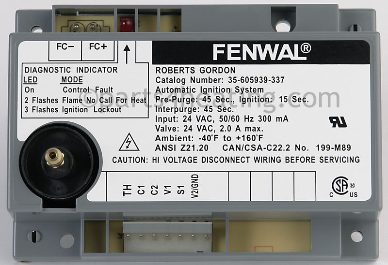 Fenwal Controls Inc. Ignition Control Board - Part Number: 35-605939-337