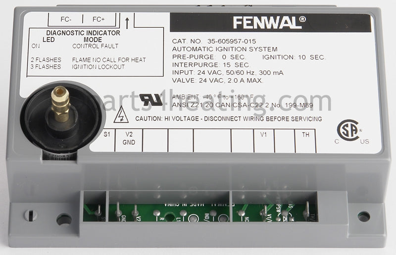 Fenwal Controls Inc. Ignition Control 24 Vac Direct Spk Csa - Part Number: 35-605957-015