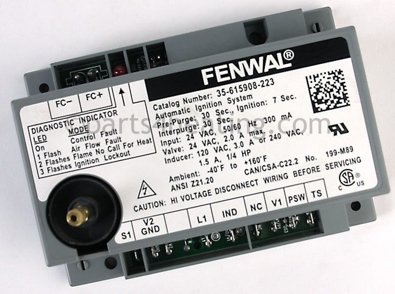 Fenwal Controls Inc. Ignition Control 24 Vac Dsi W/Blower Relay Csa - Part Number: 35-615908-223