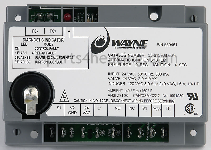 Fenwal Controls Inc. Ignition Control Board - Part Number: 35-615938-001