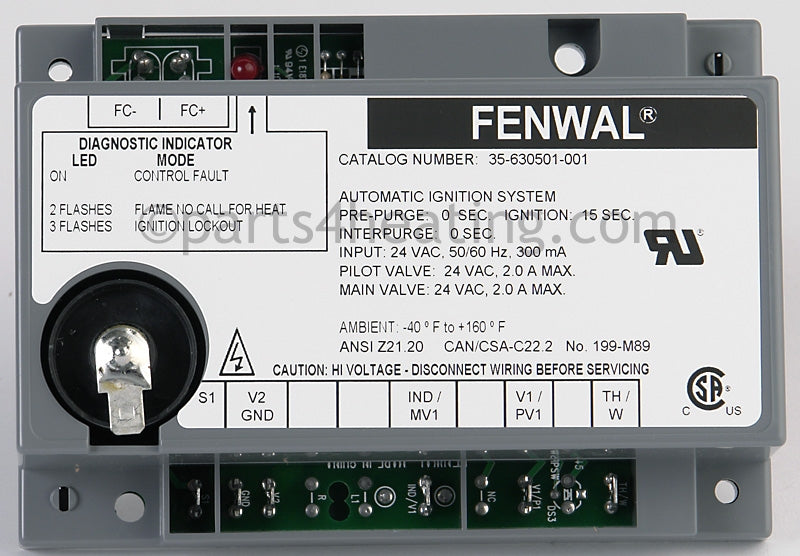 Fenwal Controls Inc. Ignition Control Board - Part Number: 35-630501-001