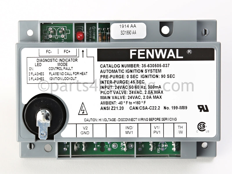 Fenwal Controls Inc. Ignition Control Board - Part Number: 35-630505-037