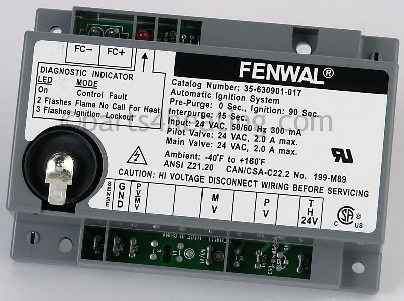 Fenwal Controls Inc. Ignition Control Intermittent Pilot Csa - Part Number: 35-630901-017