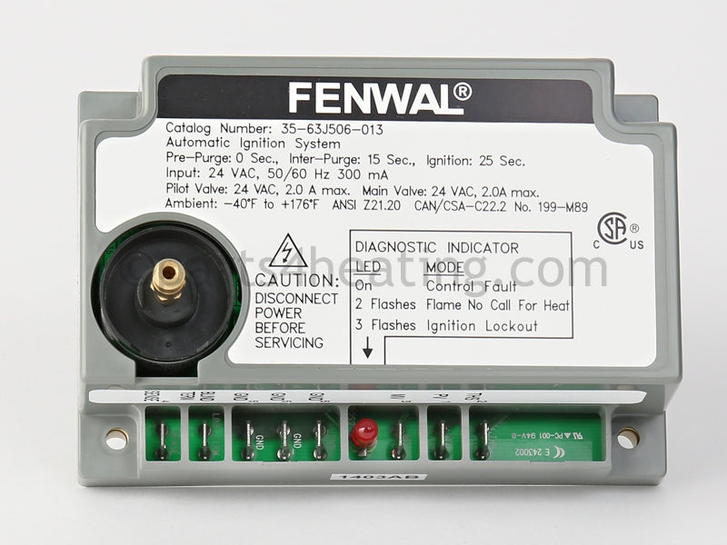 Fenwal Controls Inc. Ignition Control Board - Part Number: 35-63J506-013