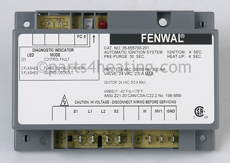 Fenwal Controls Inc. Ignition Control Module - Part Number: 35-655700-201