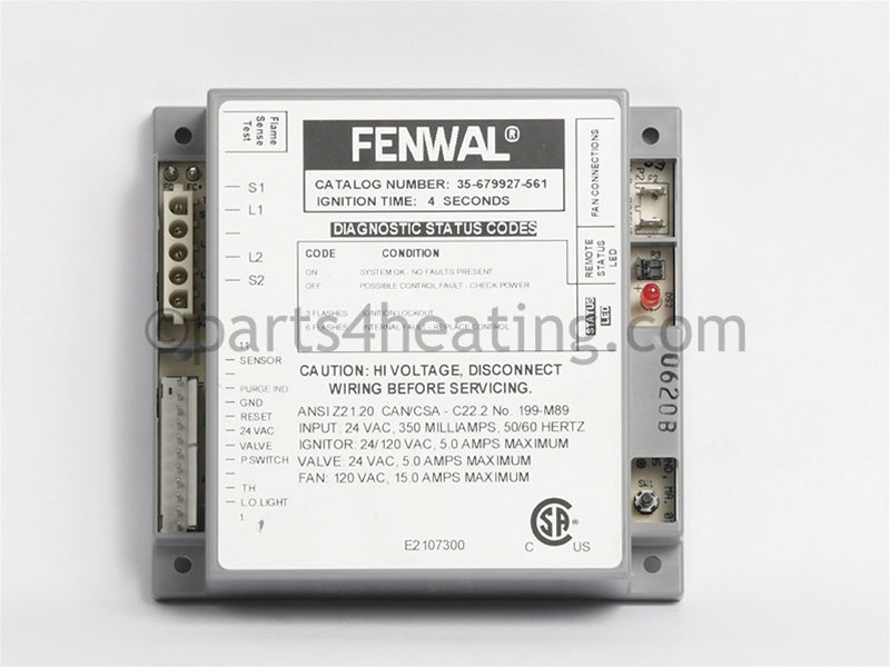 Fenwal Controls Inc. Ignition Control 24 Vac Proven Hsi W/Blower Relay - Part Number: 35-679911-571