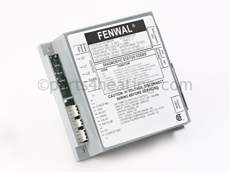 Fenwal Controls Inc. Ignition Control 24 Vac Proven Hsi - Part Number: 35-679932-551