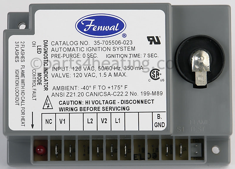 Fenwal Controls Inc. Ignition Control Board - Part Number: 35-705506-023