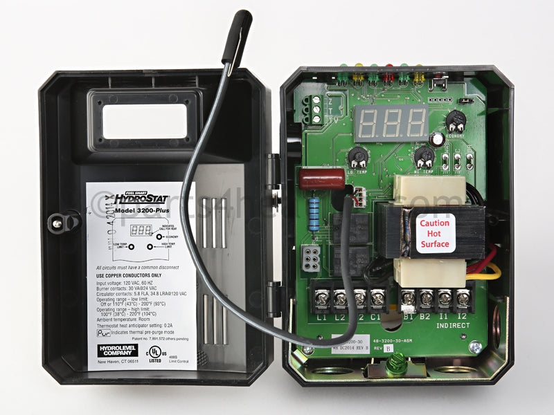 Modelnumber 3200 Slant/Fin Hydrolevel Hydrostat Control, Model 3200 and 3200 Plus, Part ...