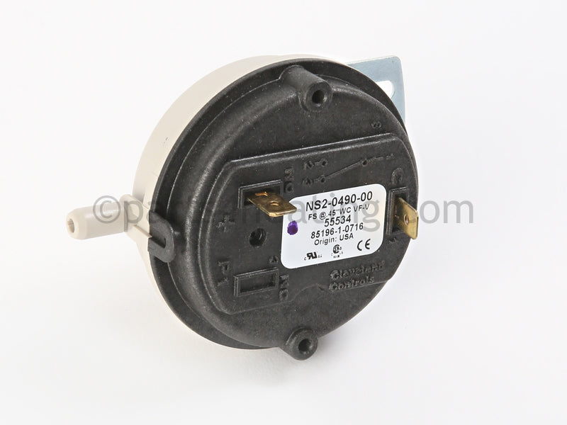 Smith Pressure Switch Set @ -.45 W.C. - Part Number 55534