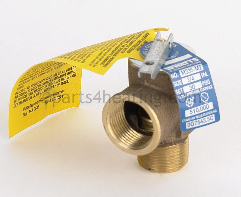 Baxi Safty Valve Assy .30 Psi - Part Number: 5669850