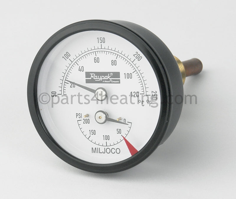 Raypak Temperature &amp; Pressure Gauge-Kit - Part Number 600672