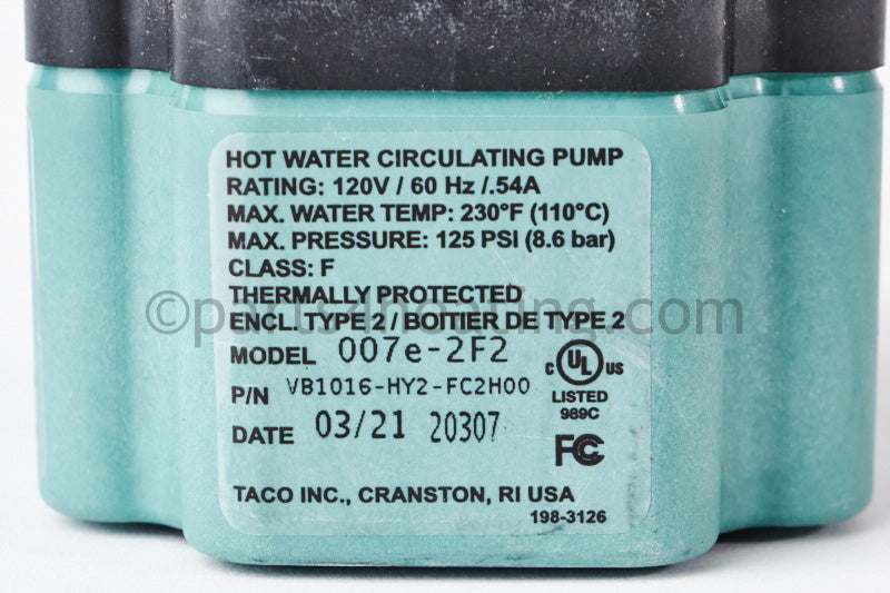 Burnham Circulator Taco 007F - Part Number: 8056107