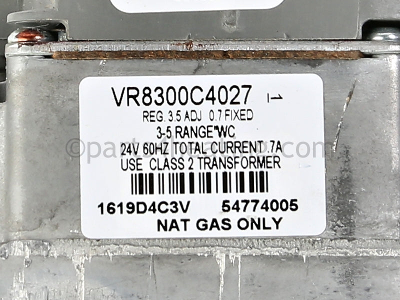 Burnham Gas Valve, Natural Gas - Part Number 81660154