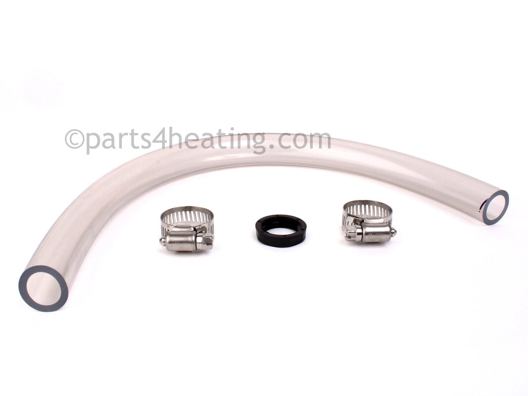 Nti Condensate Drain Tube, 17 In., C/W Retaining Nut &amp; Gear Clamps (All Tx Models) Tx51, Tx81, Tx101, Tx - Part Number: 83044-1