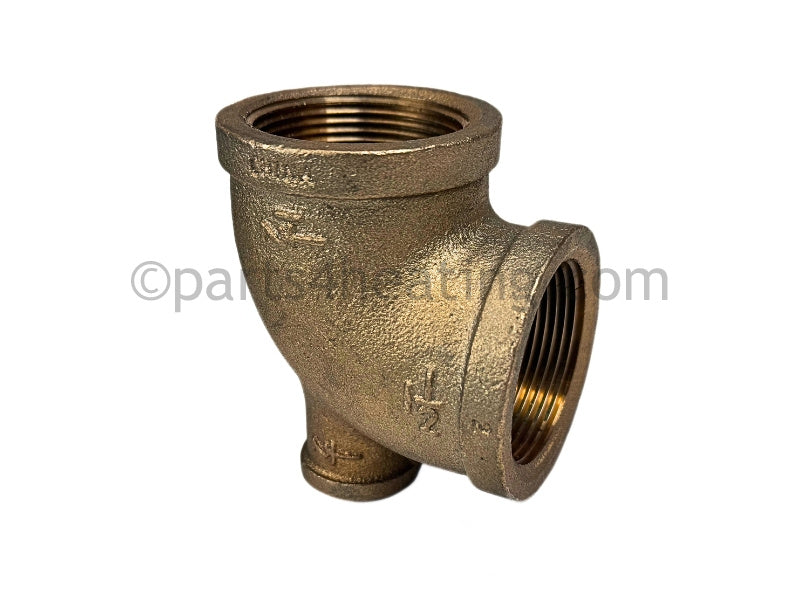 Nti Brass Tee, 1-1/2 In. X 1/2 In. X 1-1/2 In. Tft300-399 Tft300, Tft340, Tft399 - Part Number: 84468