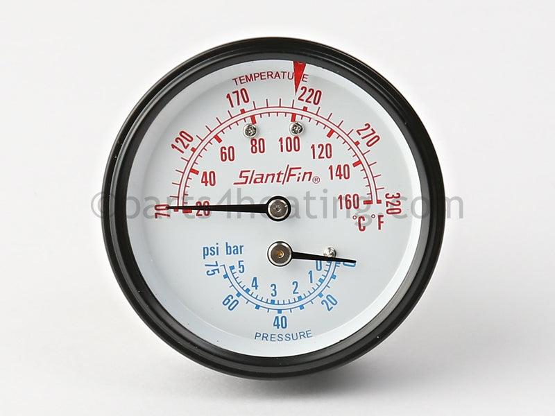 Slant/Fin Temperature/Pressure Gauge - Part Number: 910373061