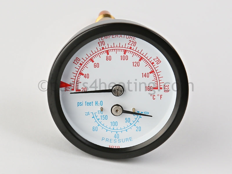 Crown Temperature And Pressure Gauge 50 In Res - Part Number: 95068
