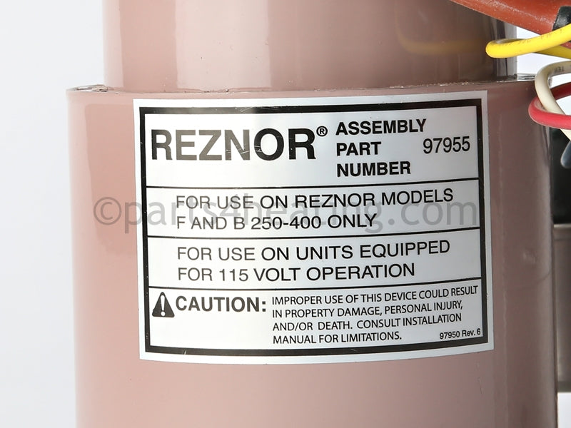 Reznor Rz098471 Power Venter Kit. 115V Venter, Venter Adapter, And Parts Bag - Part Number RZ98471