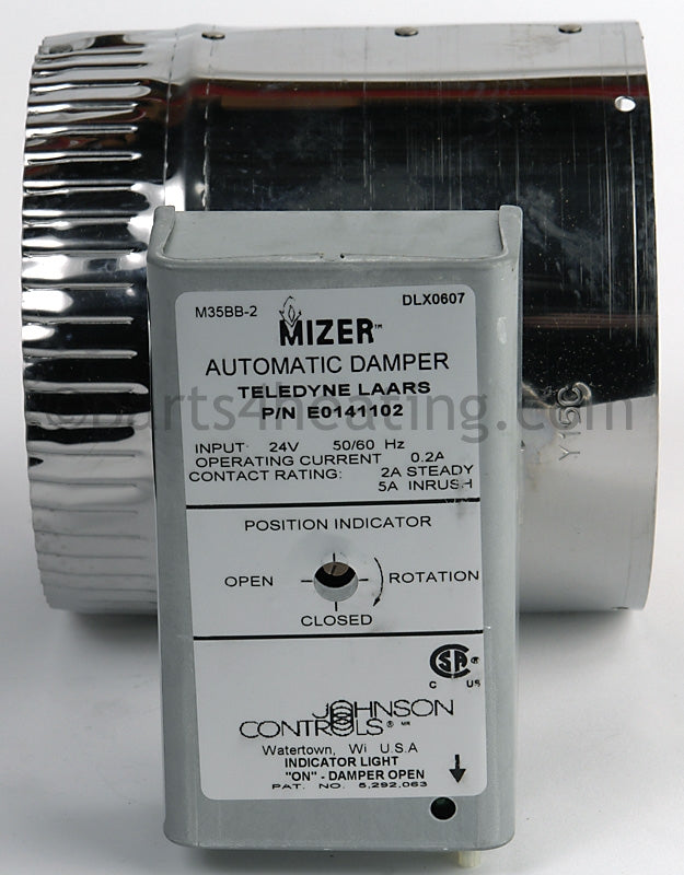 Laars Heating Systems Automatic Vent Damper W/Wires, 175 - Part Number: E0141102