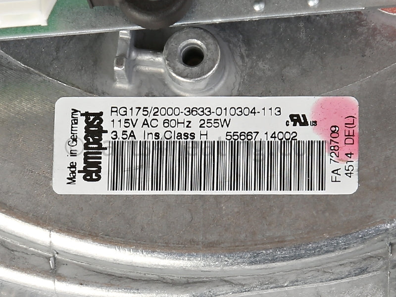 Lochinvar Fan Assembly (Before Serial J07), Kbn500 - Part Number: FAN3034 , 100145007
